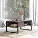 Τραπέζι σαλονιού Honora pakoworld ανθρακί antique-μαύρο 100x60x44.5εκ Τραπέζι σαλονιού Honora pakoworld ανθρακί antique-μαύρο 100x60x44.5εκ
