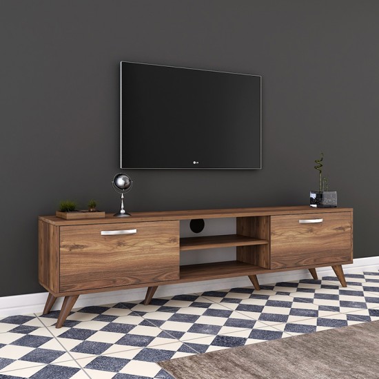 Έπιπλο τηλεόρασης Sabian pakoworld καρυδί 180x35x48,5εκ Έπιπλο τηλεόρασης Sabian pakoworld καρυδί 180x35x48,5εκ