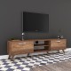 Έπιπλο τηλεόρασης Sabian pakoworld καρυδί 180x35x48,5εκ Έπιπλο τηλεόρασης Sabian pakoworld καρυδί 180x35x48,5εκ