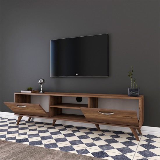 Έπιπλο τηλεόρασης Sabian pakoworld καρυδί 180x35x48,5εκ Έπιπλο τηλεόρασης Sabian pakoworld καρυδί 180x35x48,5εκ