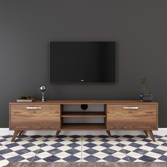 Έπιπλο τηλεόρασης Sabian pakoworld καρυδί 180x35x48,5εκ Έπιπλο τηλεόρασης Sabian pakoworld καρυδί 180x35x48,5εκ