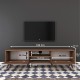 Έπιπλο τηλεόρασης Sabian pakoworld καρυδί 180x35x48,5εκ Έπιπλο τηλεόρασης Sabian pakoworld καρυδί 180x35x48,5εκ