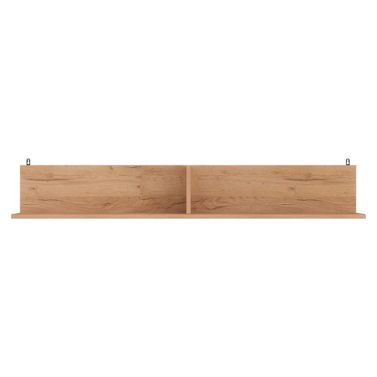 Ραφιέρα τοίχου Drowel pakoworld μελαμίνης σε oak απόχρωση 130x21.6x20εκ Ραφιέρα τοίχου Drowel pakoworld μελαμίνης σε oak απόχρωση 130x21.6x20εκ