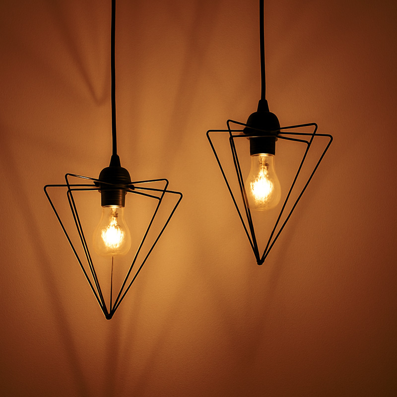 Φωτιστικό οροφής δίφωτο Tebour pakoworld Ε27 μέταλλο μάυρο 30x30x70εκ