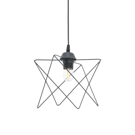 Φωτιστικό οροφής Langit pakoworld Ε27 μέταλλο μάυρο 18x18x65εκ Φωτιστικό οροφής Langit pakoworld Ε27 μέταλλο μάυρο 18x18x65εκ