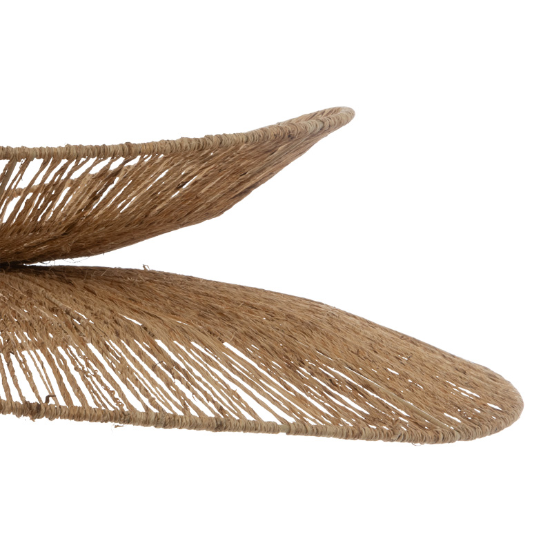 Φωτιστικό οροφής Nestor pakoworld Ε27 σε φυσική απόχρωση Φ58x9εκ