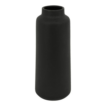 Βάζο Bender pakoworld κεραμικό σε μαύρη απόχρωση Φ12x30εκ