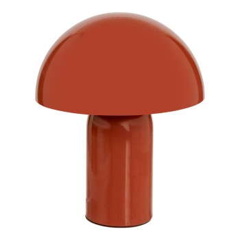 Επιτραπέζιο φωτιστικό Mushi pakoworld μέταλλο σε terracotta απόχρωση Φ20x24,5εκ
