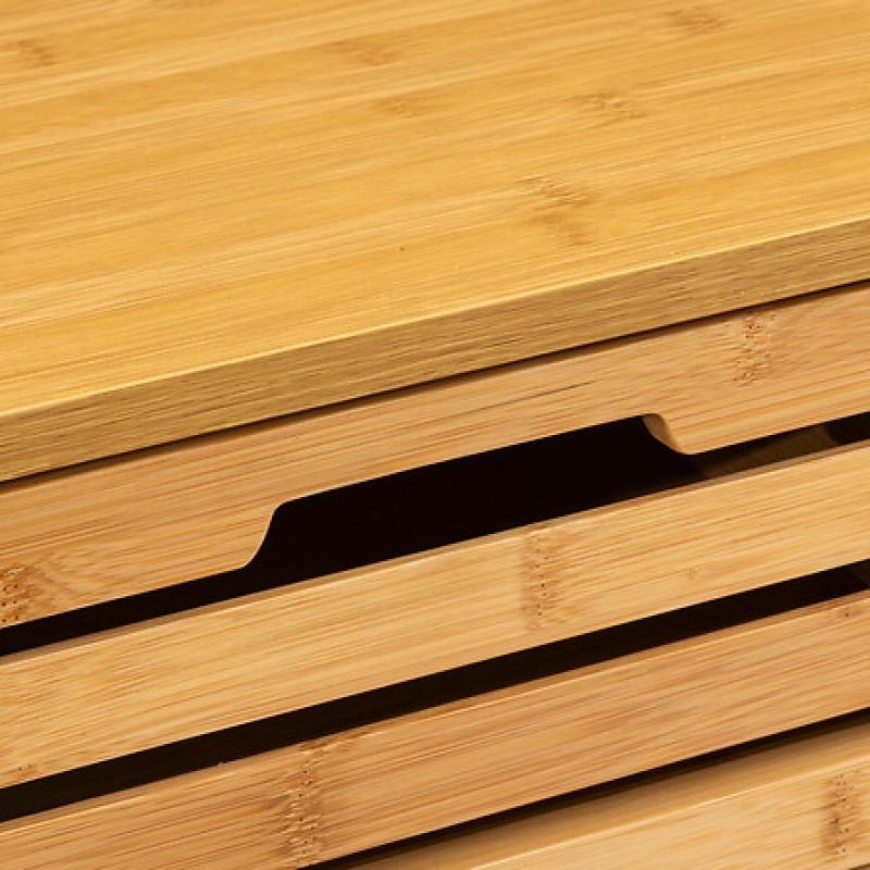 Συρταριέρα Sicela pakoworld μπαμπού σε φυσική απόχρωση 40x30x97.5εκ