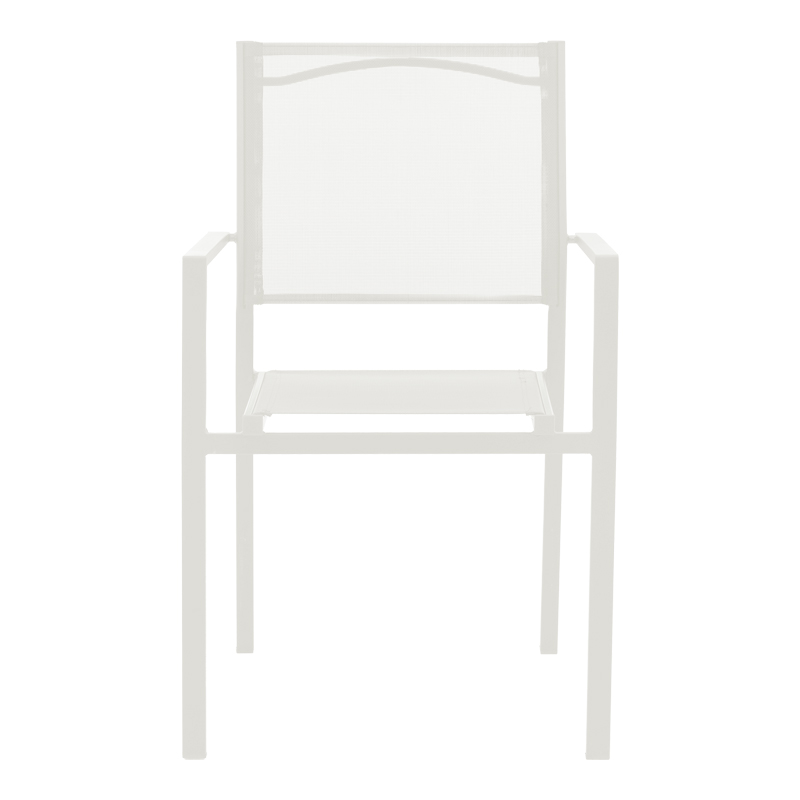 Τραπεζαρία Valor-Confidence B σετ 3τεμ pakoworld μέταλλο σε λευκή απόχρωση Φ60x70εκ