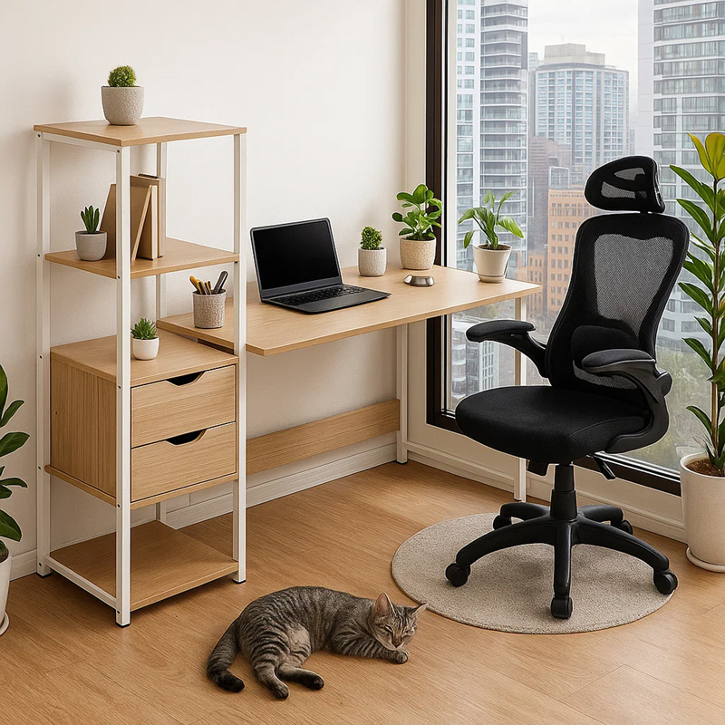 Φοιτητικό πακέτο επίπλων γραφείου Zayjo pakoworld σετ 2τεμ