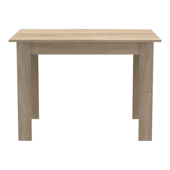 Τραπεζαρία Manka-Bella pakoworld σετ 5τεμ σε sonoma απόχρωση 110x80x70εκ