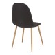 Τραπεζαρία Manka I-Bella pakoworld σετ 3τεμ σε sonoma truffle απόχρωση 80x80x77εκ