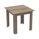 Τραπεζαρία Manka I-Bella pakoworld σετ 3τεμ σε sonoma truffle απόχρωση 80x80x77εκ