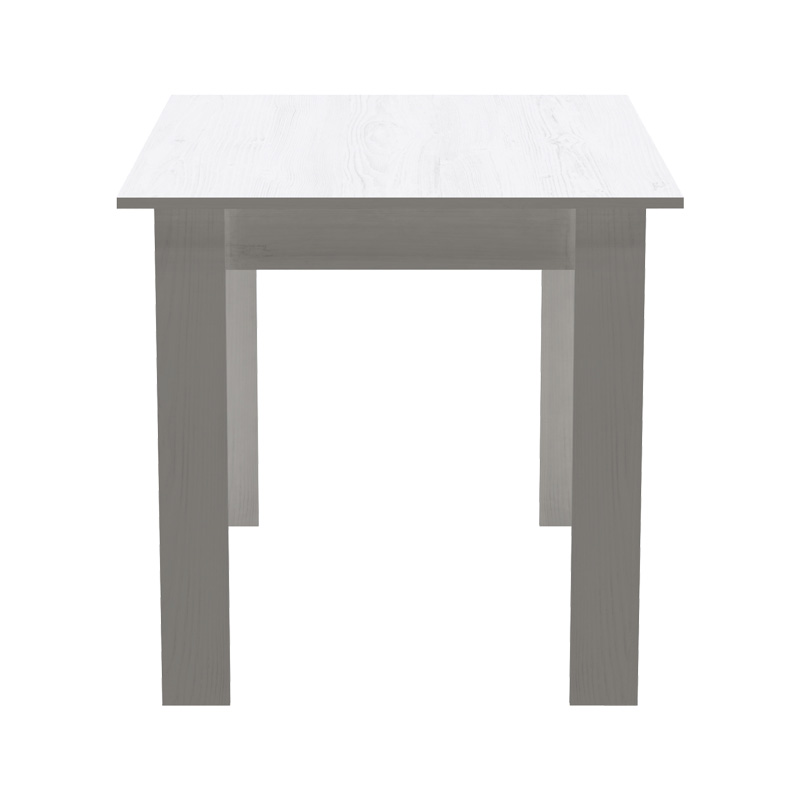 Τραπεζαρία Manka-Aurora I pakoworld σετ 5τεμ σε λευκή απόχρωση 110x80x77εκ