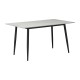 Τραπεζαρία Aurora I-Gustas pakoworld σετ 5τεμ sintered stone-μαύρο 120x60x75εκ