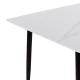 Τραπεζαρία Aurora I-Gustas pakoworld σετ 5τεμ sintered stone-μαύρο-λευκό 120x60x75εκ Τραπεζαρία Aurora I-Gustas pakoworld σετ 5τεμ sintered stone-μαύρο-λευκό 120x60x75εκ
