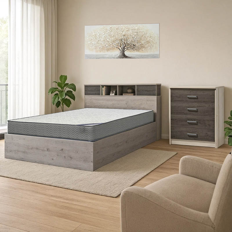 Φοιτητικό πακέτο επίπλων κρεβατοκάμαρας Dwell pakoworld σετ 3τεμ