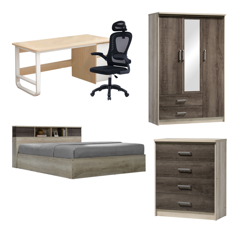 Φοιτητικό πακέτο επίπλων Intermission pakoworld σετ 5τεμ