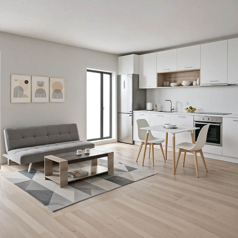 Φοιτητικό πακέτο επίπλων Smoothness pakoworld σετ 5τεμ