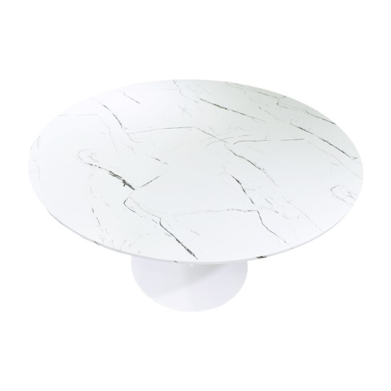 Τραπεζαρία Balou-Parker pakoworld σετ 5τεμ λευκό-μπεζ Φ100x73εκ Τραπεζαρία Balou-Parker pakoworld σετ 5τεμ λευκό-μπεζ Φ100x73εκ