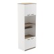 Ντουλάπα κουζίνας Rowan pakoworld σε λευκή-sonoma απόχρωση 60x42x182εκ Ντουλάπα κουζίνας Rowan pakoworld σε λευκή-sonoma απόχρωση 60x42x182εκ