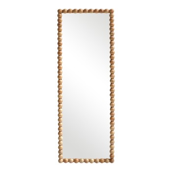 Καθρέπτης Ledalo pakoworld ξύλο σε φυσική απόχρωση 45x4.5x130εκ