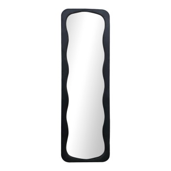 Καθρέπτης Lezour pakoworld βελούδο σε μαύρη απόχρωση 50x5x170εκ