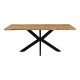 Tραπέζι Gilman pakoworld MDF sonoma-μαύρο 180x90x75εκ Tραπέζι Gilman pakoworld MDF sonoma-μαύρο 180x90x75εκ