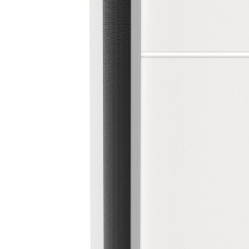 Ντουλάπα ρούχων Kawen pakoworld δίφυλλη με συρόμενες πόρτες λευκό 116.5x60x203εκ