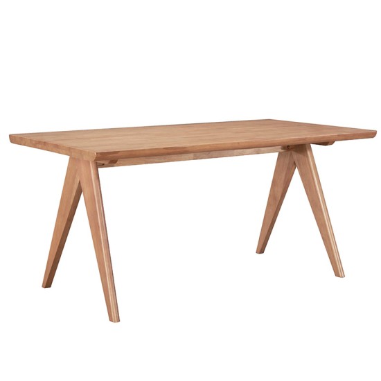 Τραπεζαρία Winslow pakoworld σετ 7τεμ ξύλο rubberwood σε ανοιχτό καρυδί απόχρωση 160x85x75εκ Τραπεζαρία Winslow pakoworld σετ 7τεμ ξύλο rubberwood σε ανοιχτό καρυδί απόχρωση 160x85x75εκ