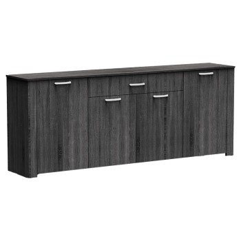 Μπουφές Kinley pakoworld σε ανθρακί-wenge απόχρωση 210x40x82εκ