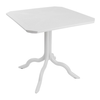 Τραπεζαρία Icon-Festive pakoworld σετ 3τεμ PP σε λευκή απόχρωση