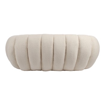 Καναπές 2θέσιος Yannick pakoworld μπουκλέ ύφασμα σε μπεζ απόχρωση 148x92x62εκ