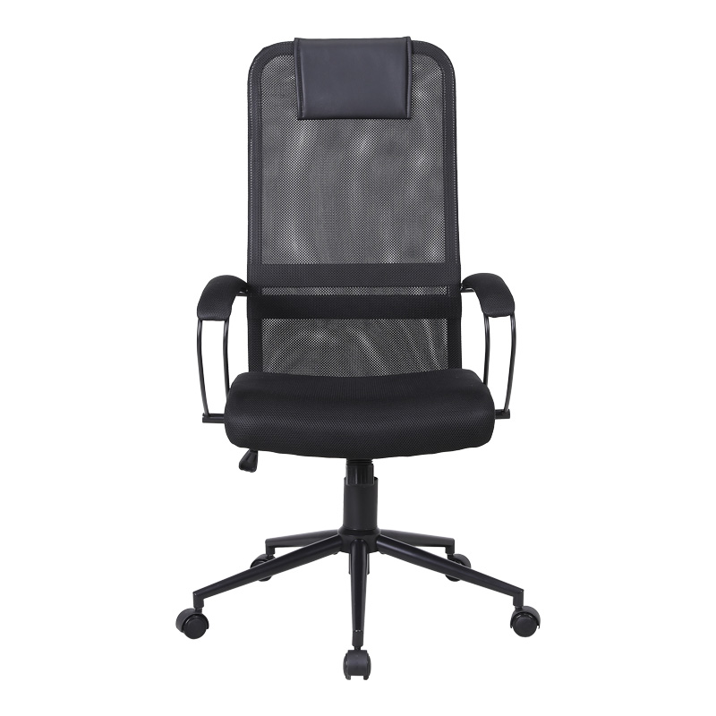 Καρέκλα γραφείου Lord I pakoworld ύφασμα σε μαύρη απόχρωση-πόδι μαύρο μέταλλο 64x61x116-126εκ