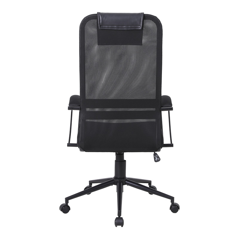 Καρέκλα γραφείου Lord I pakoworld ύφασμα σε μαύρη απόχρωση-πόδι μαύρο μέταλλο 64x61x116-126εκ