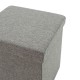 Σκαμπό-μπαούλο Crystal pakoworld ύφασμα γκρι 38x38x38εκ Σκαμπό-μπαούλο Crystal pakoworld ύφασμα γκρι 38x38x38εκ