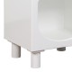 Κομοδίνο Emersi pakoworld MDF σε λευκή απόχρωση 40x32x70εκ