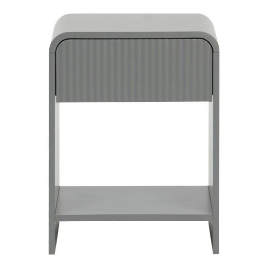 Κομοδίνο Zeplen pakoworld MDF σε γκρι απόχρωση 40x40x53εκ Κομοδίνο Zeplen pakoworld MDF σε γκρι απόχρωση 40x40x53εκ