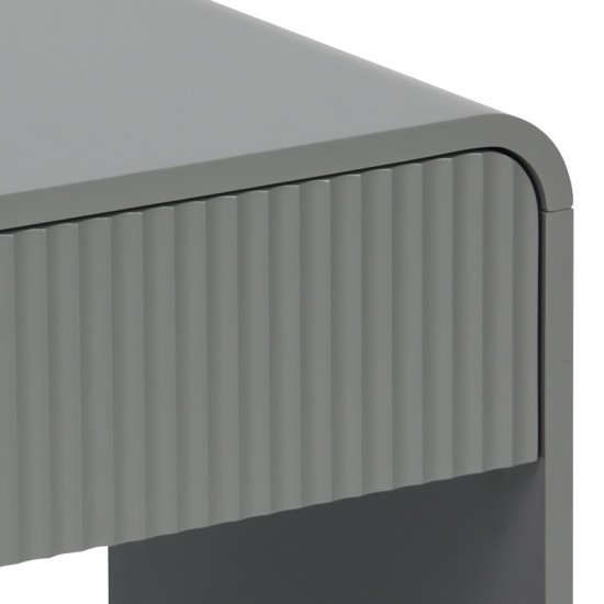 Κομοδίνο Zeplen pakoworld MDF σε γκρι απόχρωση 40x40x53εκ Κομοδίνο Zeplen pakoworld MDF σε γκρι απόχρωση 40x40x53εκ