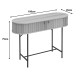 Κονσόλα Zakro pakoworld MDF-μέταλλο σε oak απόχρωση 80x30x70εκ