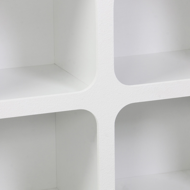 Μπουφές Emersi pakoworld με ράφια mdf σε λευκή απόχρωση 120x35x76εκ