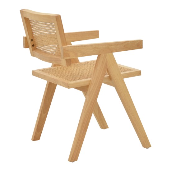 Πολυθρόνα Kalen pakoworld φυσικό rubberwood 52x59x79εκ Πολυθρόνα Kalen pakoworld φυσικό rubberwood 52x59x79εκ