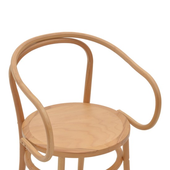 Πολυθρόνα Verfie pakoworld φυσικό ξύλο οξιάς 55x50x83εκ Πολυθρόνα Verfie pakoworld φυσικό ξύλο οξιάς 55x50x83εκ