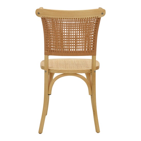 Καρέκλα Karley pakoworld φυσικό ξύλο οξιάς-έδρα φυσικό rattan 48x52x89εκ Καρέκλα Karley pakoworld φυσικό ξύλο οξιάς-έδρα φυσικό rattan 48x52x89εκ
