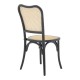 Καρέκλα στοιβαζόμενη Zozele pakoworld φυσικό rattan pe-μαύρο toon wood 45x51x88εκ Καρέκλα Zozele pakoworld φυσικό rattan pe-μαύρο toon wood 45x51x88εκ