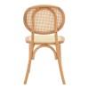 Καρέκλα Zoel pakoworld ξύλο οξιάς και rattan σε φυσική απόχρωση 45x52x82εκ