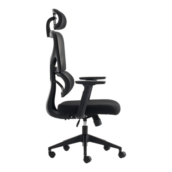 Καρέκλα γραφείου διευθυντή Cadrey pakoworld mesh μαύρο 67x64x120-128εκ Καρέκλα γραφείου διευθυντή Cadrey pakoworld mesh μαύρο 67x64x120-128εκ