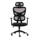 Καρέκλα γραφείου διευθυντή Cadrey pakoworld mesh μαύρο 67x64x120-128εκ Καρέκλα γραφείου διευθυντή Cadrey pakoworld mesh μαύρο 67x64x120-128εκ