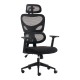 Καρέκλα γραφείου διευθυντή Cadrey pakoworld mesh μαύρο 67x64x120-128εκ Καρέκλα γραφείου διευθυντή Cadrey pakoworld mesh μαύρο 67x64x120-128εκ